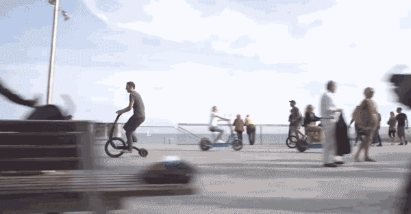 Folding Exercise Stand Up Half Bike Without Seat, Portable 20 Inch Sports Bike Fitness