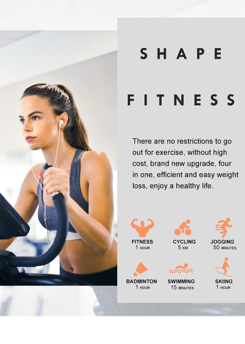 Fitness Spinning Elliptical Machine Cross Bike Cycling Trainer For Home Gym