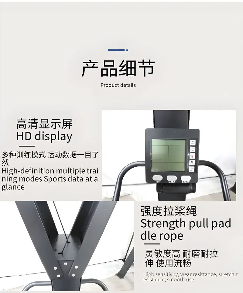 Ski Erg Trainer Mute Ski Machine Cardio Ski Machine Wind Resistance Winter  Exercise Training Machine for Home Indoor Gym Use