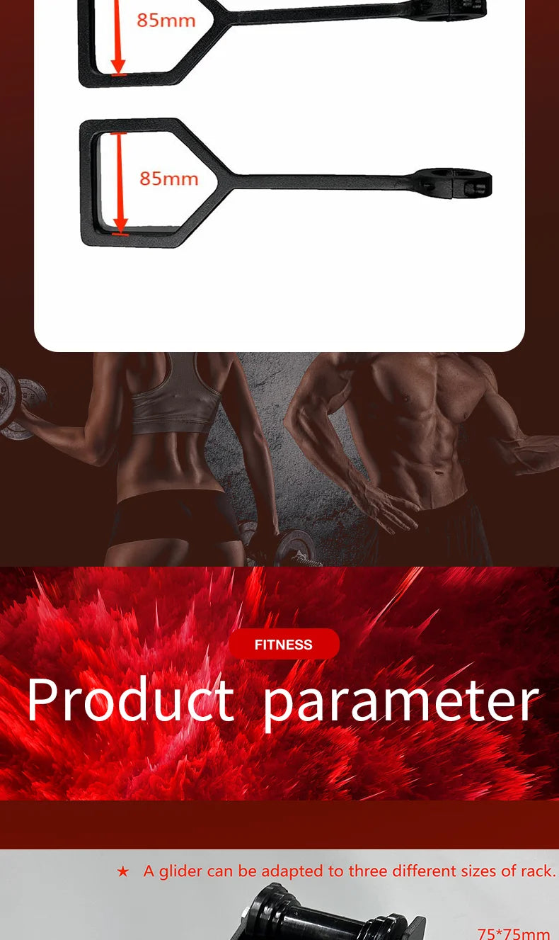 Pulley System Power Rack Attachments Smith Machine for Gym Home Cable Crossover Bench Press Deep Squat for 1"/ 2" Barbell