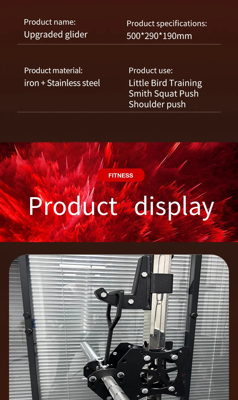 Pulley System Power Rack Attachments Smith Machine for Gym Home Cable Crossover Bench Press Deep Squat for 1"/ 2" Barbell