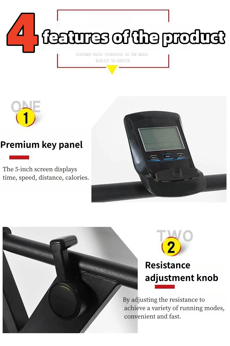 SK Fitness Gym Equipment Unpowered Air Runner Curved Treadmill Machine Unplugged Manual Treadmill For Compact Gym Setup