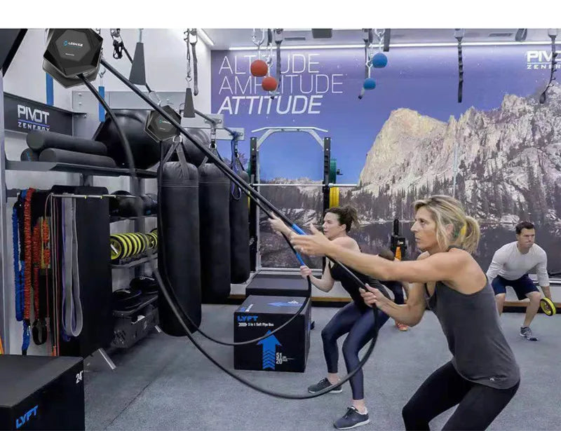 Fitness Wall Pulley Suspension Winch Endless Rope Trainer Indoor Gym Equipment Rope Machine Endless Tricep Wire Rope