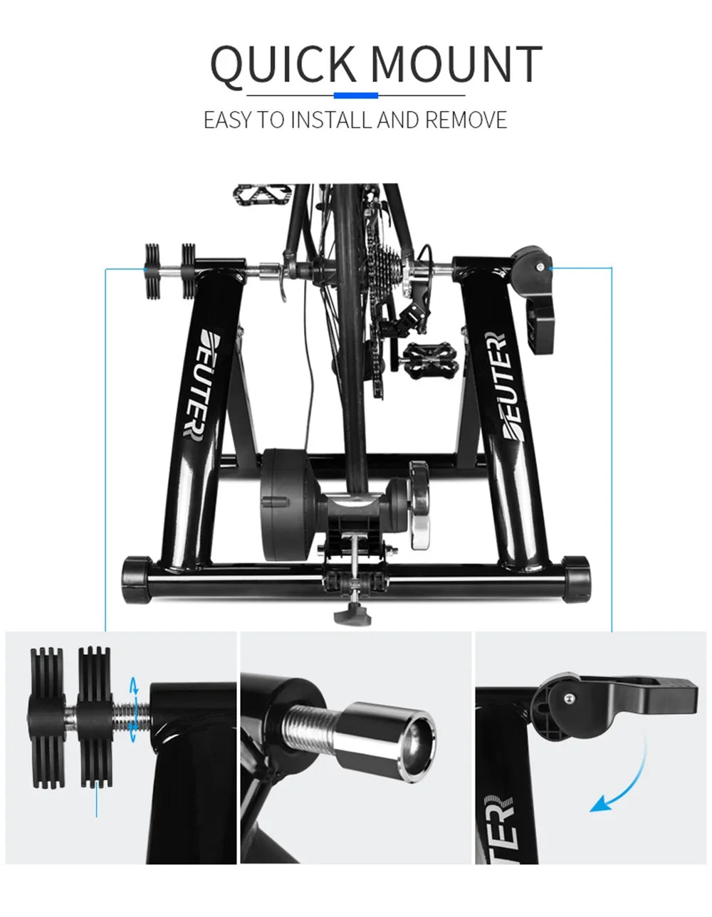 Cycling Sports Indoor Exercise Home Training 26-29" 6 Speed Magnetic Resistances Bicycle Trainer Rollers Bike Trainer Fitness MT