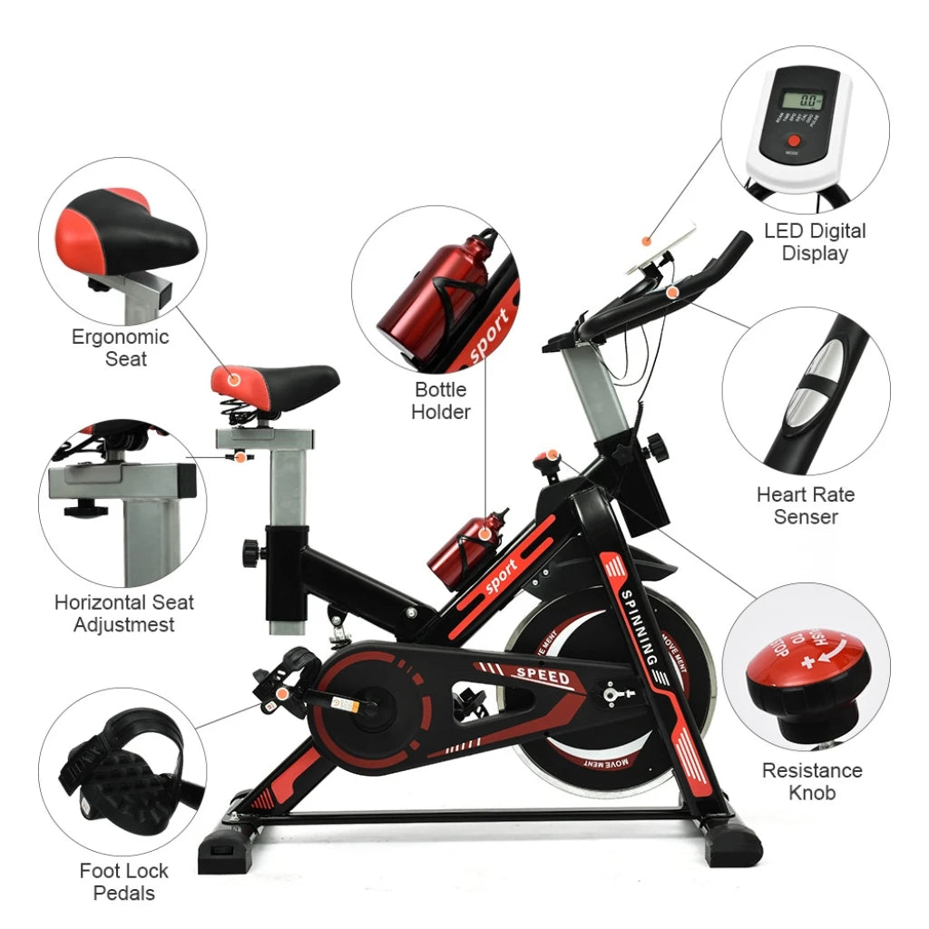 Fitness Spinning Elliptical Machine Cross Bike Cycling Trainer For Home Gym