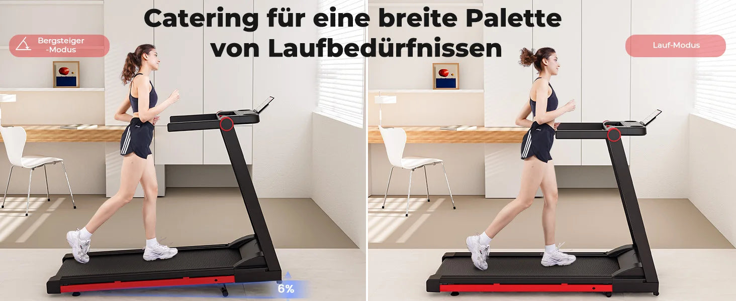 3.5 HP Treadmill for Home with Incline Folding Treadmills Quiet Foldable Running Machine with APP