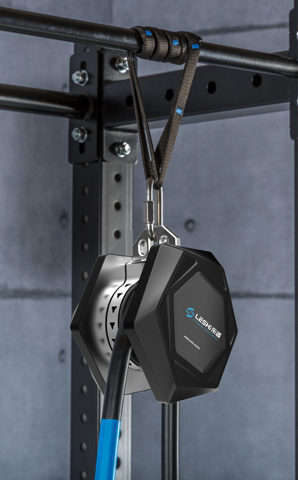 Fitness Wall Pulley Suspension Winch Endless Rope Trainer Indoor Gym Equipment Rope Machine Endless Tricep Wire Rope