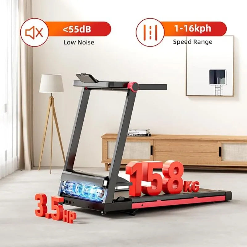 3.5 HP Treadmill for Home with Incline Folding Treadmills Quiet Foldable Running Machine with APP