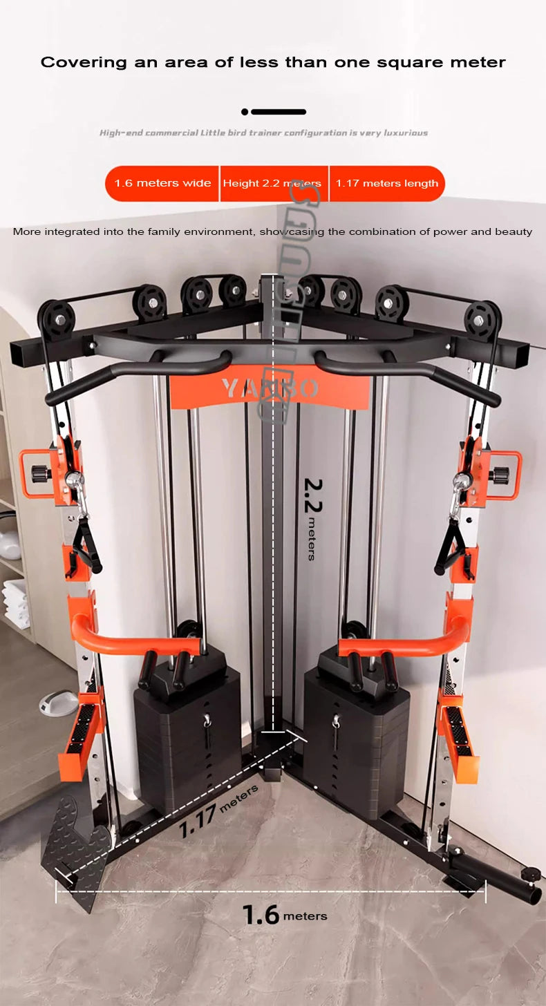 Multifunctional Squatting Frame, Gantry Frame, Household Fitness Equipment, Small Bird Comprehensive Trainer, New