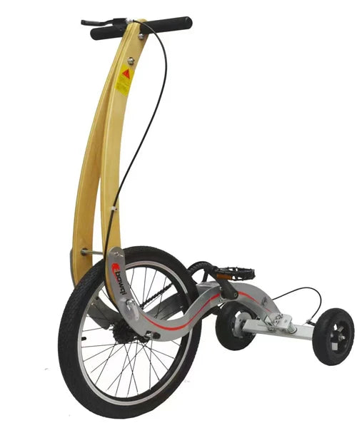 Folding Exercise Stand Up Half Bike Without Seat, Portable 20 Inch Sports Bike Fitness