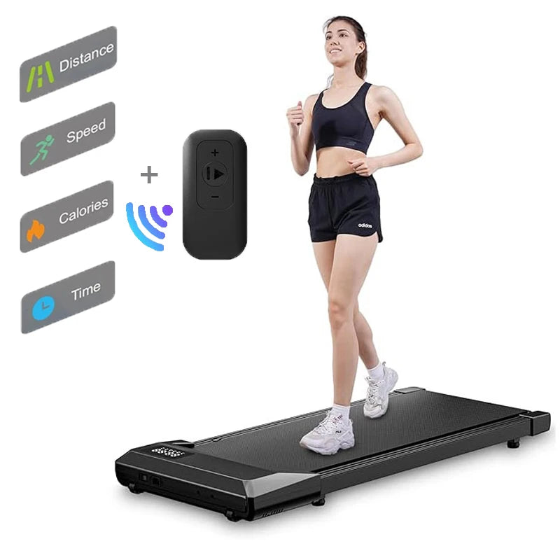 Under Desk Treadmill 39.3inch Walking Pad Treadmill 350lbs Capacity 2.4HP Portable Treadmills for Home Compact Treadmill Mini