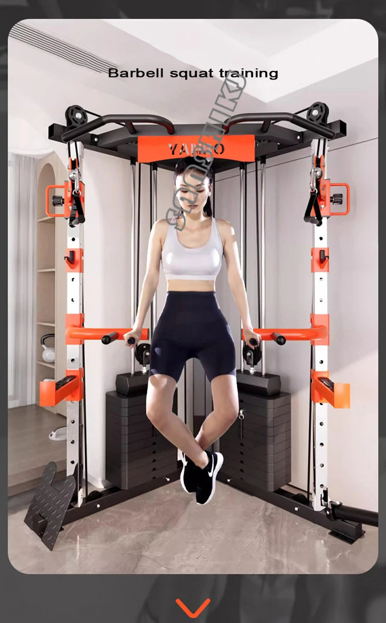 Multifunctional Squatting Frame, Gantry Frame, Household Fitness Equipment, Small Bird Comprehensive Trainer, New