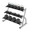 QLK Gym Machines Three Tier Long Saddle Dumbbell Rack Fitness Strength Training