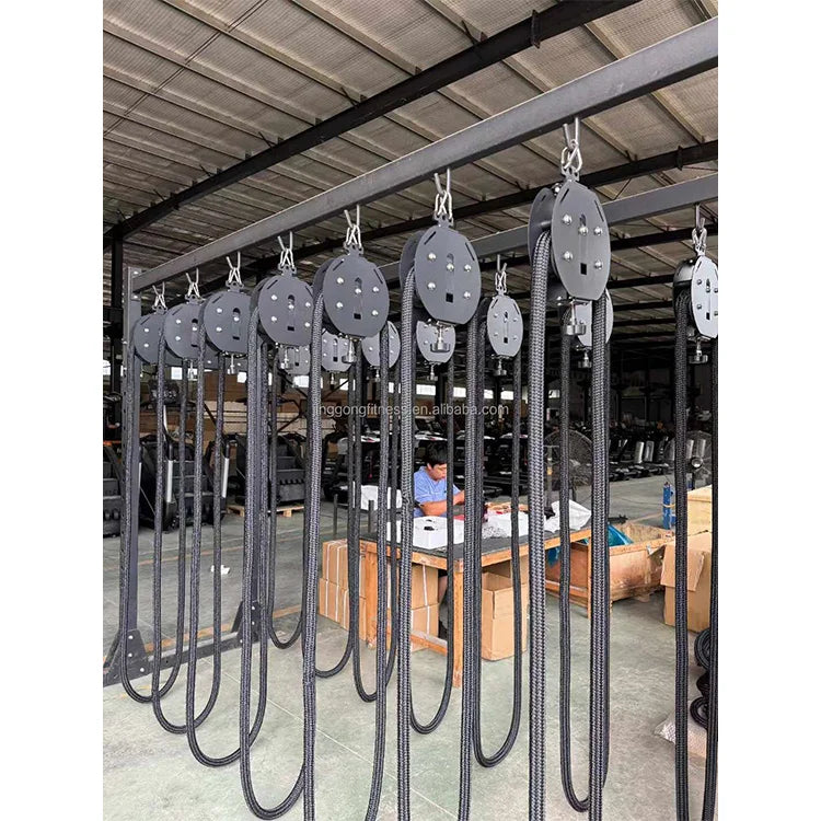 Home Gym Rotatively New Speed Adjustable Climbing Machine Rope Pulling Machine Endless Suspended Rope Trainer