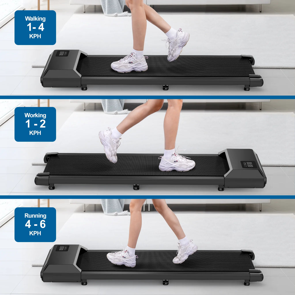 Superun Walking Pad Treadmill, 2.2HP Walking Treadmills for Home, 2 in 1 Portable Under Desk Treadmill
