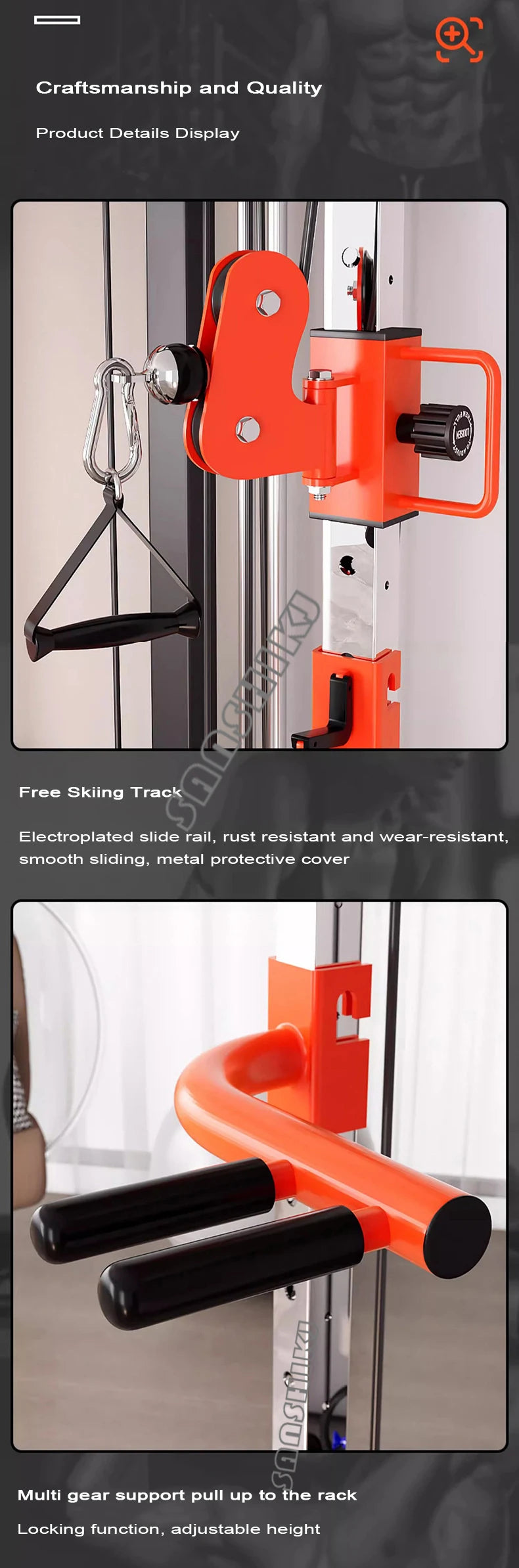 Multifunctional Squatting Frame, Gantry Frame, Household Fitness Equipment, Small Bird Comprehensive Trainer, New