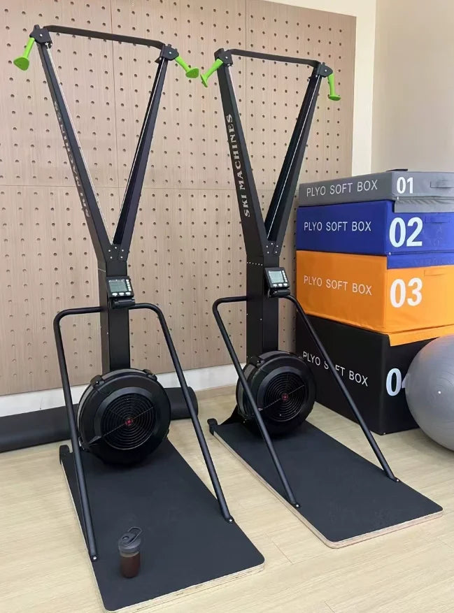 Ski Erg Trainer Mute Ski Machine Cardio Ski Machine Wind Resistance Winter  Exercise Training Machine for Home Indoor Gym Use
