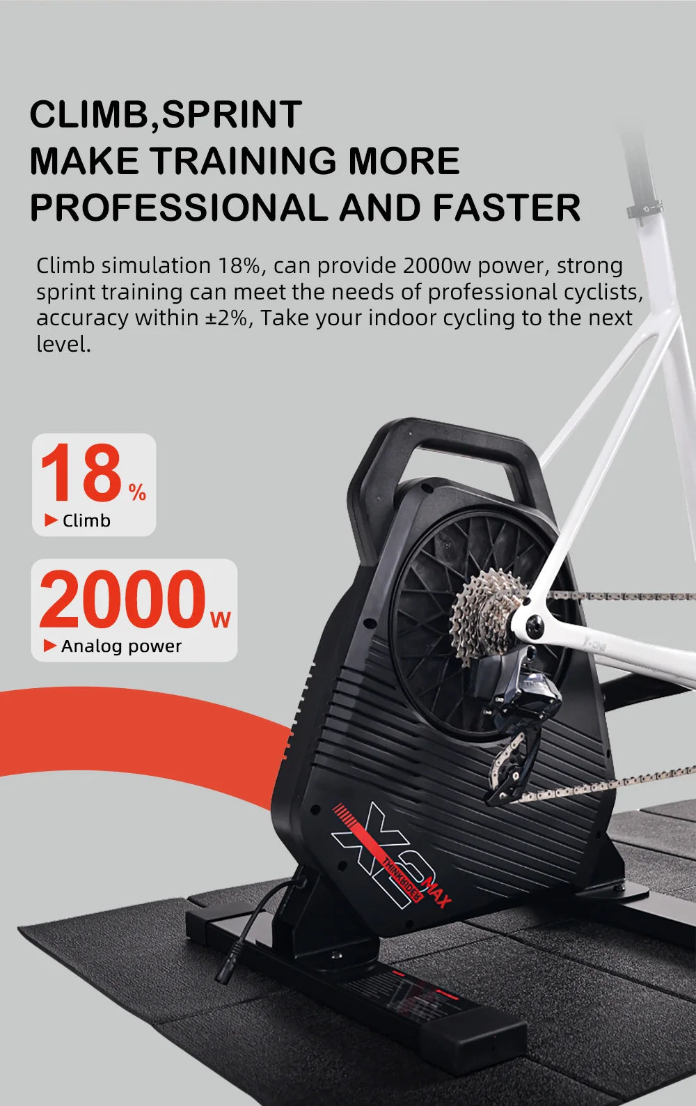Thinkrider X2Max Smart Bike Trainer MTB Road Bicycle Built-in Power Meter home Trainer