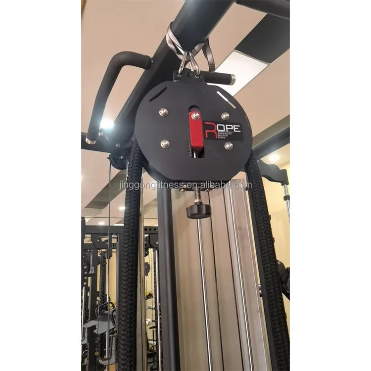 Home Gym Rotatively New Speed Adjustable Climbing Machine Rope Pulling Machine Endless Suspended Rope Trainer