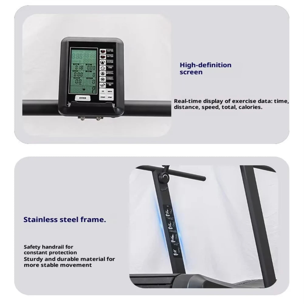 Unpowered Treadmill Gym Adjustable Curved Large Multi-functional Home Fitness Equipment No Power Manual Treadmill Resistance
