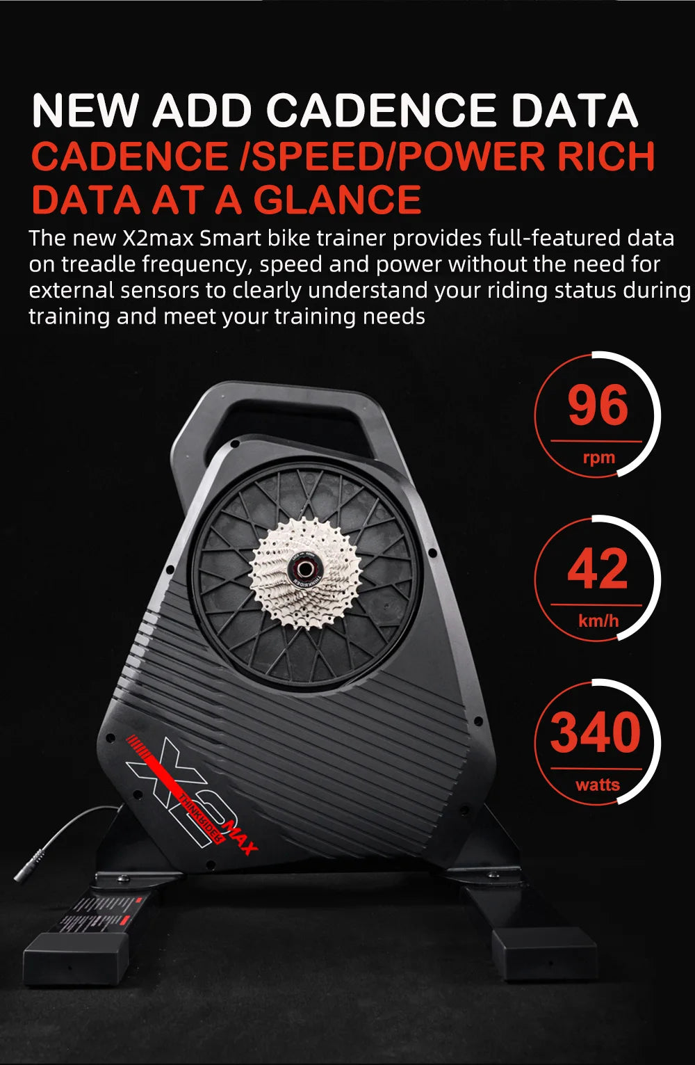 Thinkrider X2Max Smart Bike Trainer MTB Road Bicycle Built-in Power Meter home Trainer