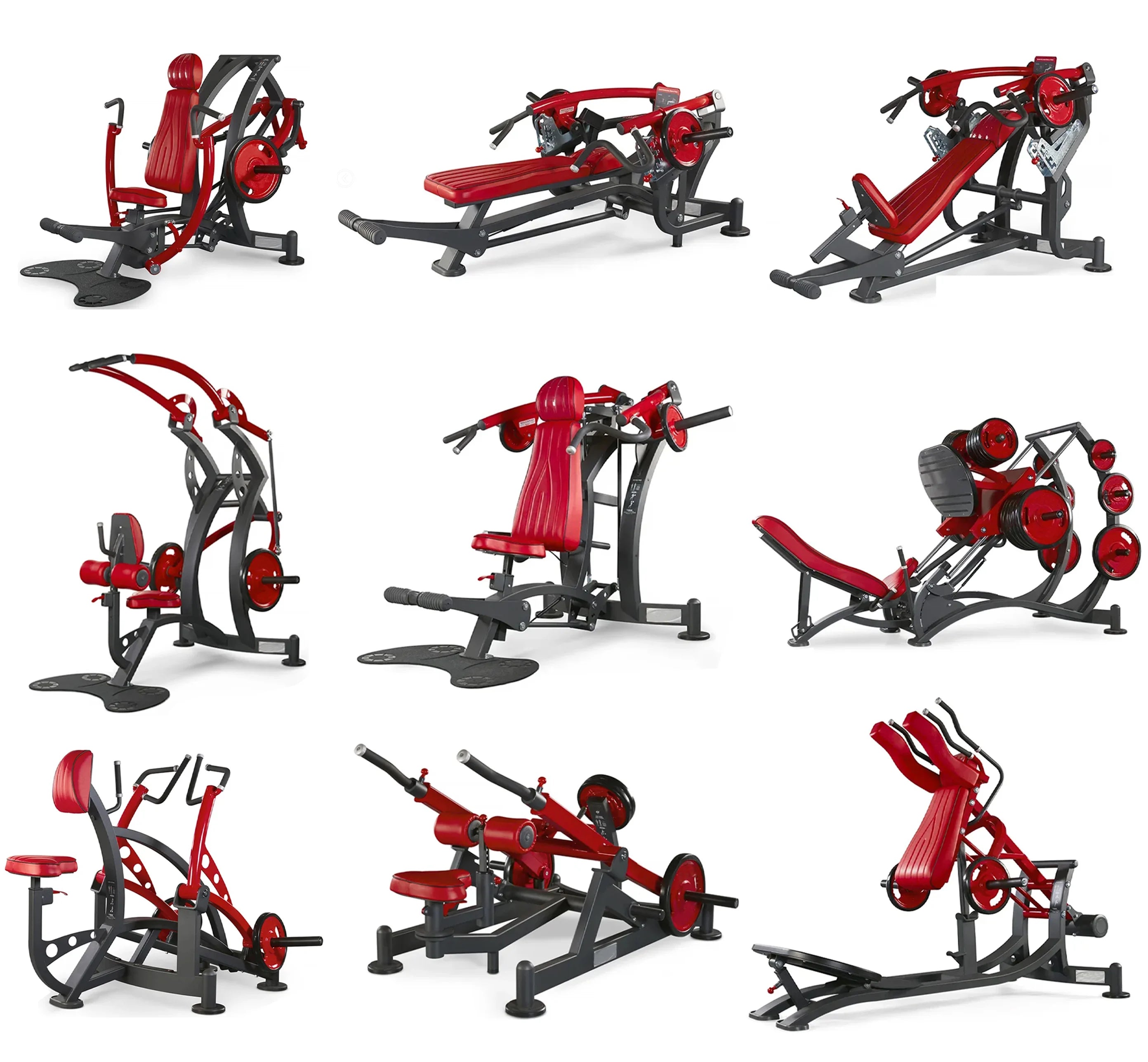 Gym strength equipment Chest pushing and high back training  and lying posture device commercial multi-functional leg flexion