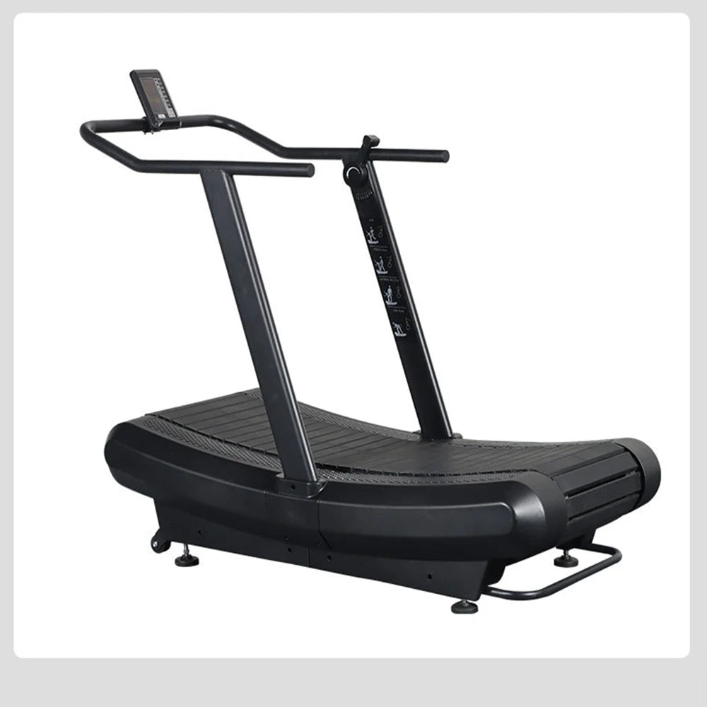 Unpowered Treadmill Gym Adjustable Curved Large Multi-functional Home Fitness Equipment No Power Manual Treadmill Resistance