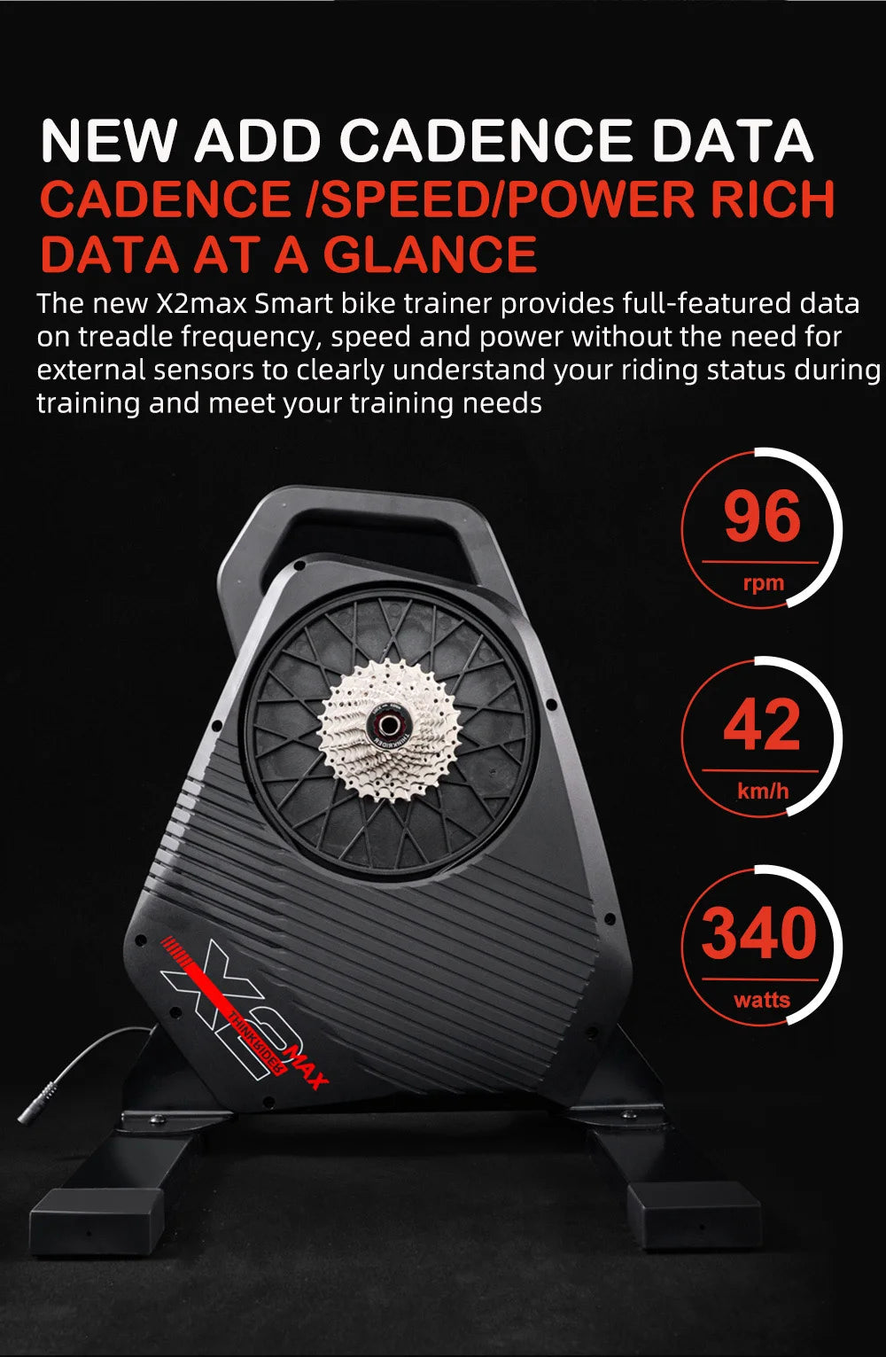 Thinkrider X2Max Smart Bike Trainer MTB Road Bicycle Built-in Power Meter home Trainer