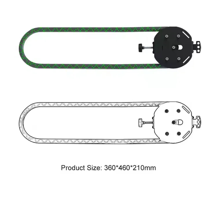 Home Gym Rotatively New Speed Adjustable Climbing Machine Rope Pulling Machine Endless Suspended Rope Trainer