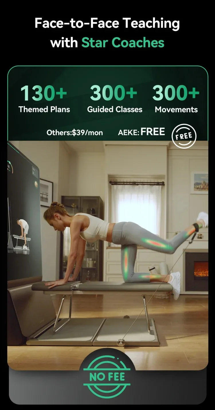 Multifunctional Folding Home Fitness Mirror, AI Real-time Data Monitoring, Precise Correction of Movements, Scientific Exercise