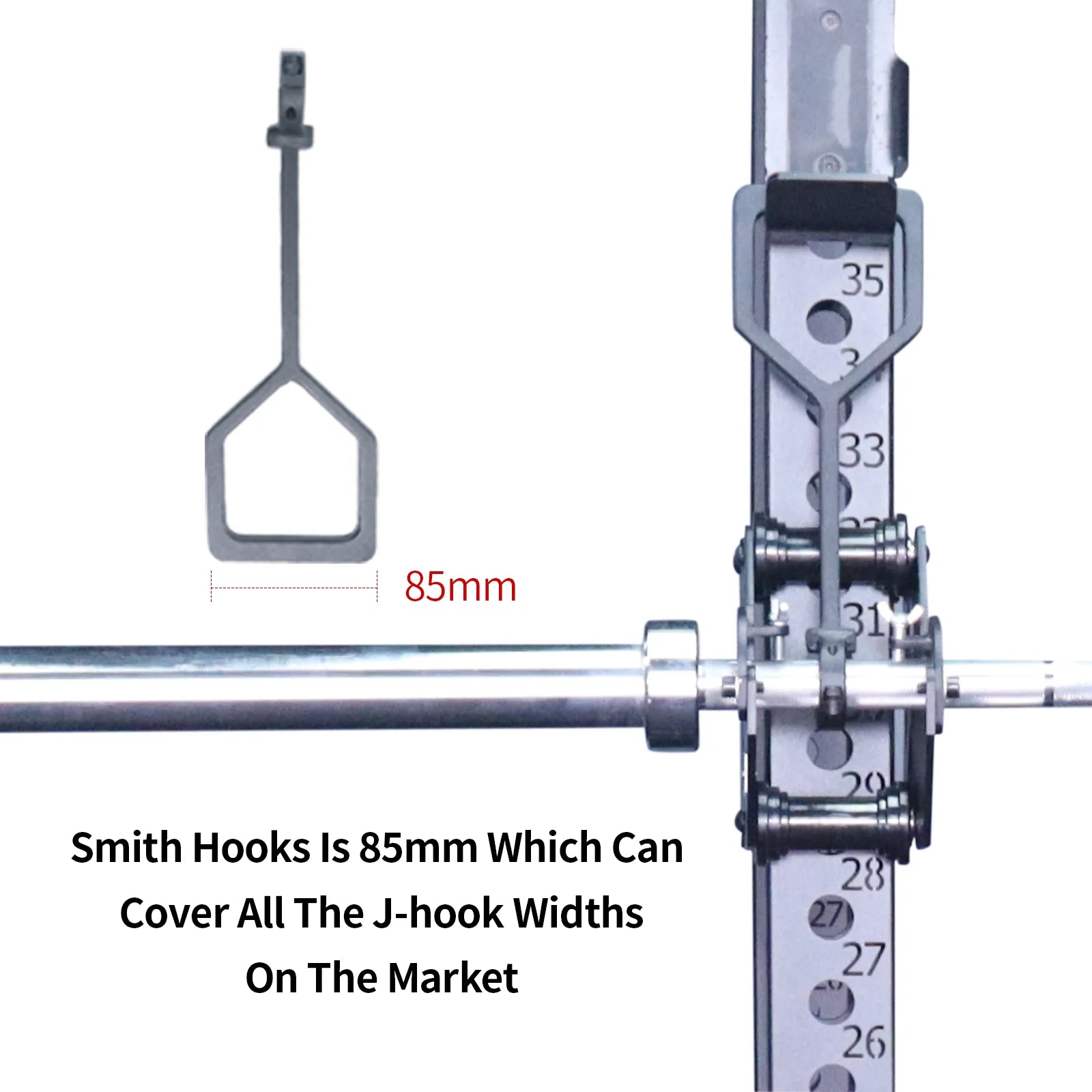 Pulley System Power Rack Attachments Smith Machine for Gym Home Cable Crossover Bench Press Deep Squat for 1"/ 2" Barbell