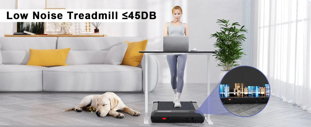 Superun Walking Pad Treadmill, 2.2HP Walking Treadmills for Home, 2 in 1 Portable Under Desk Treadmill