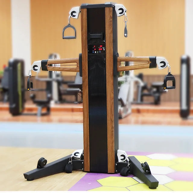 Indoor Gym Equipment Multi-Function Station with Magnetic Resistance Cardio Strength Functional Trainer Multi Rope Trainer