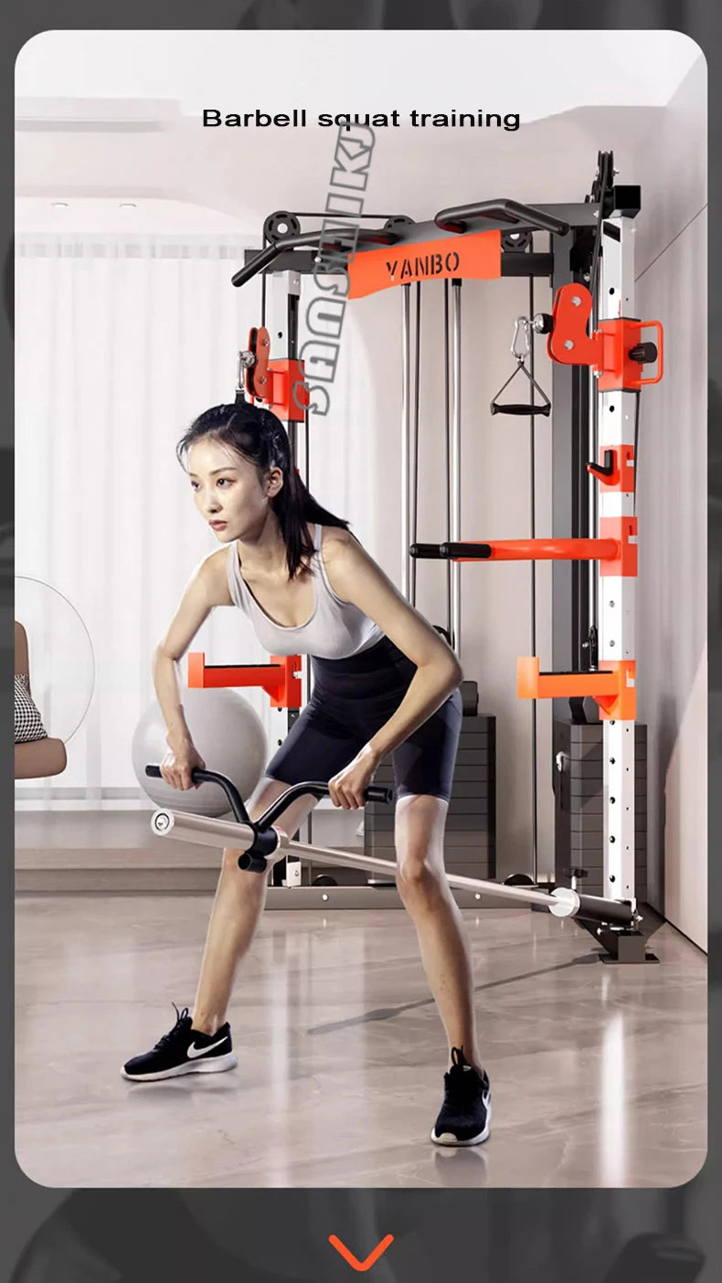 Multifunctional Squatting Frame, Gantry Frame, Household Fitness Equipment, Small Bird Comprehensive Trainer, New