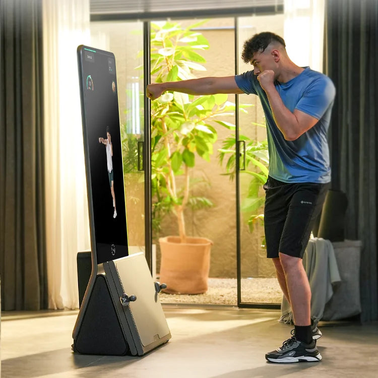 Multifunctional Folding Home Fitness Mirror, AI Real-time Data Monitoring, Precise Correction of Movements, Scientific Exercise