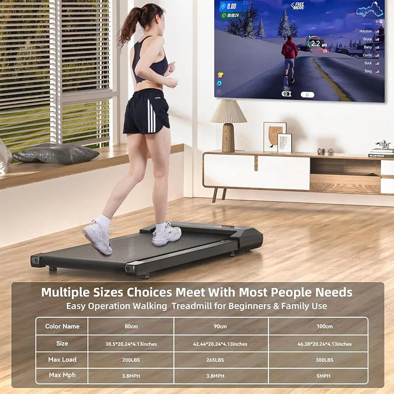 Superun Walking Pad Treadmill, 2.2HP Walking Treadmills for Home, 2 in 1 Portable Under Desk Treadmill