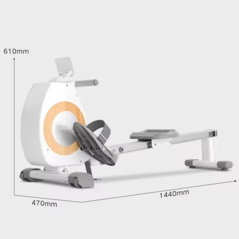 Home Silent Foldable Gym Fitness Cardio Training Equipment Rower Machine Indoor Magnetic Seated Exercise Rowing Machine