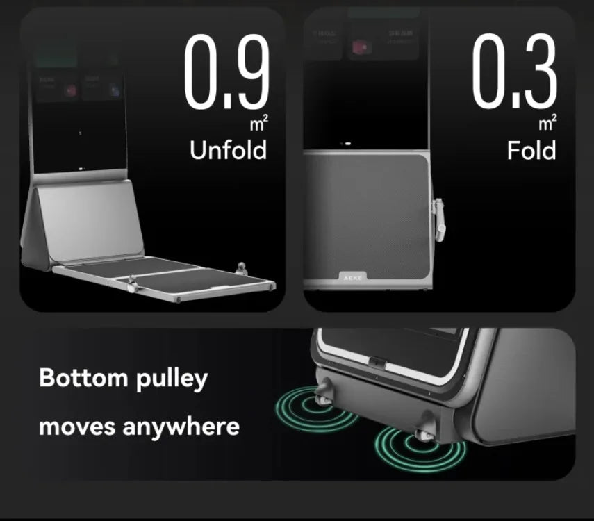 Multifunctional Folding Home Fitness Mirror, AI Real-time Data Monitoring, Precise Correction of Movements, Scientific Exercise