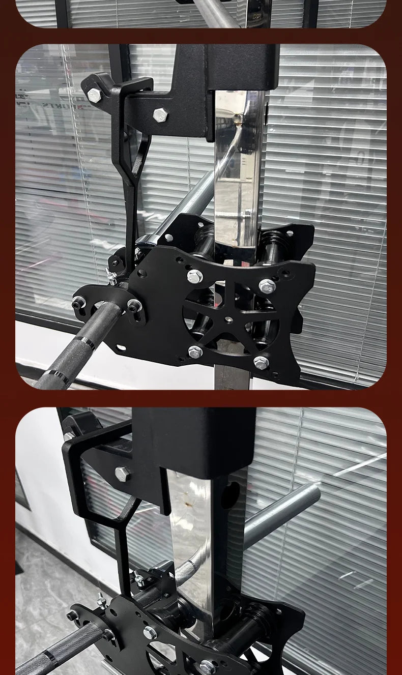 Pulley System Power Rack Attachments Smith Machine for Gym Home Cable Crossover Bench Press Deep Squat for 1"/ 2" Barbell