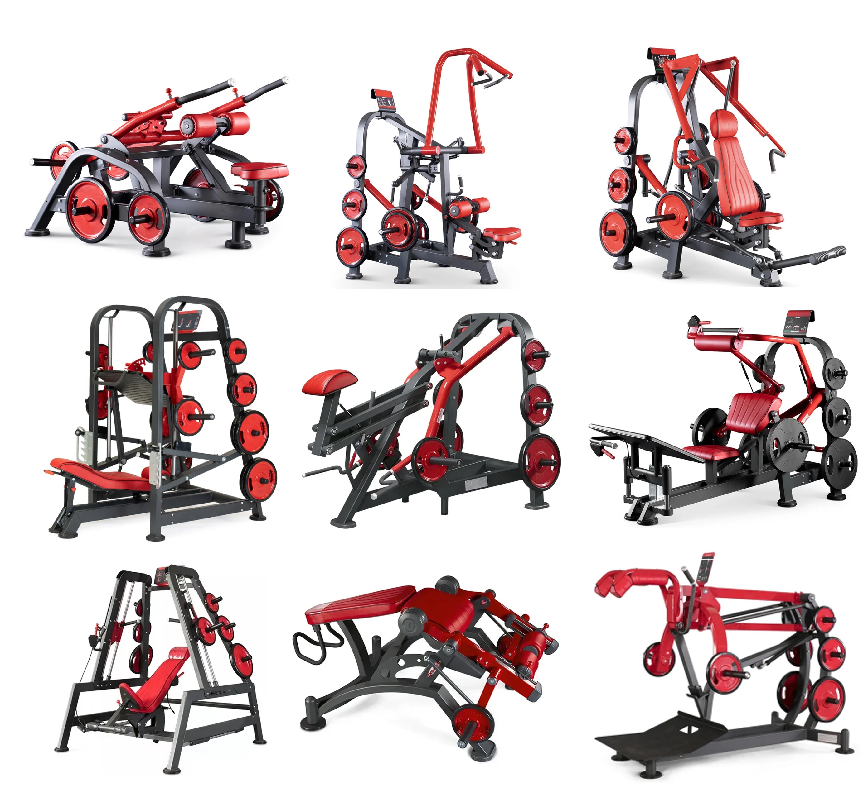 Gym strength equipment Chest pushing and high back training  and lying posture device commercial multi-functional leg flexion