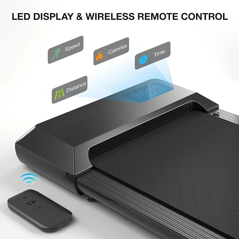 Under Desk Treadmill 39.3inch Walking Pad Treadmill 350lbs Capacity 2.4HP Portable Treadmills for Home Compact Treadmill Mini