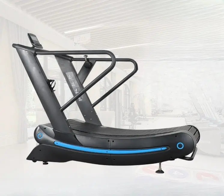 SK Fitness Gym Equipment Unpowered Air Runner Curved Treadmill Machine Unplugged Manual Treadmill For Compact Gym Setup