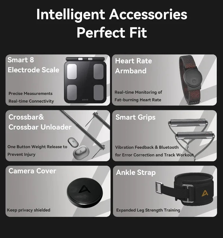 Multifunctional Folding Home Fitness Mirror, AI Real-time Data Monitoring, Precise Correction of Movements, Scientific Exercise