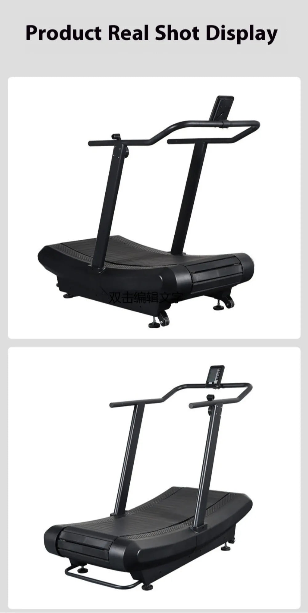 Unpowered Treadmill Gym Adjustable Curved Large Multi-functional Home Fitness Equipment No Power Manual Treadmill Resistance