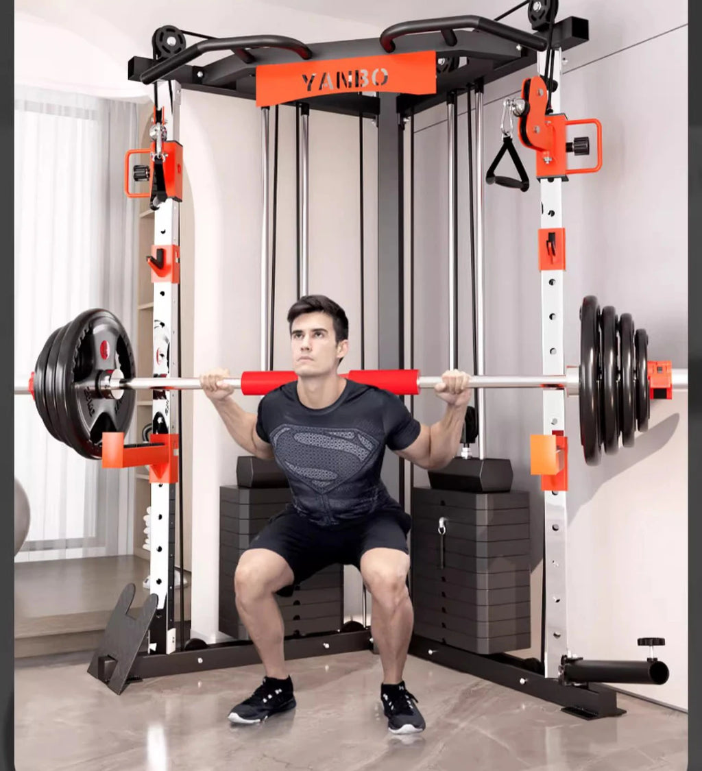 Multifunctional Squatting Frame, Gantry Frame, Household Fitness Equipment, Small Bird Comprehensive Trainer, New