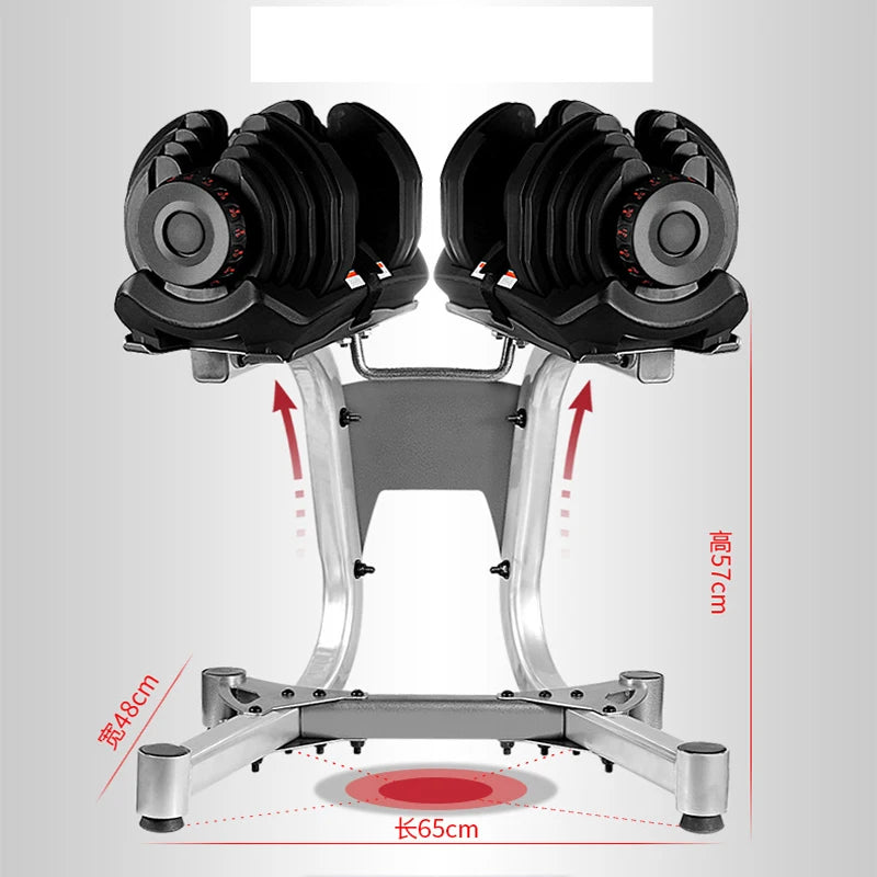 Gym Commercial 2 Pieces 40KG/90LB (With Base)+1 Stand Door To Door, Seller Pay Taxes Gym Commercial Dumbbell Set