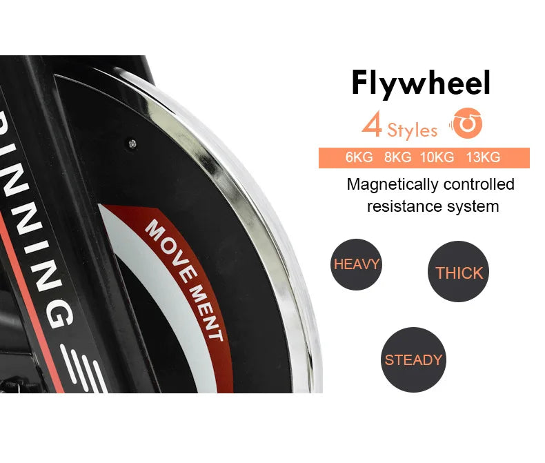 Fitness Spinning Elliptical Machine Cross Bike Cycling Trainer For Home Gym