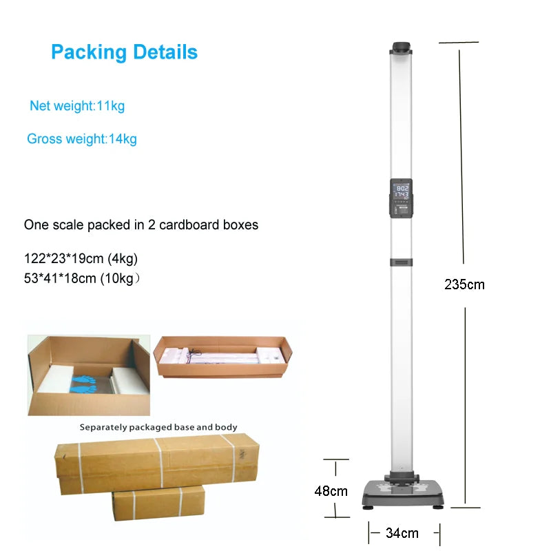 Gym Height And Weight Weighing Scale Body Mass Index Scales Electronic Weight Height Balance With BMI Function