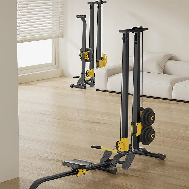 Rowing Machine With Pull-Back Function LAT Pull Down Machine For Fat-Burning Workouts Gym Equipments For Home