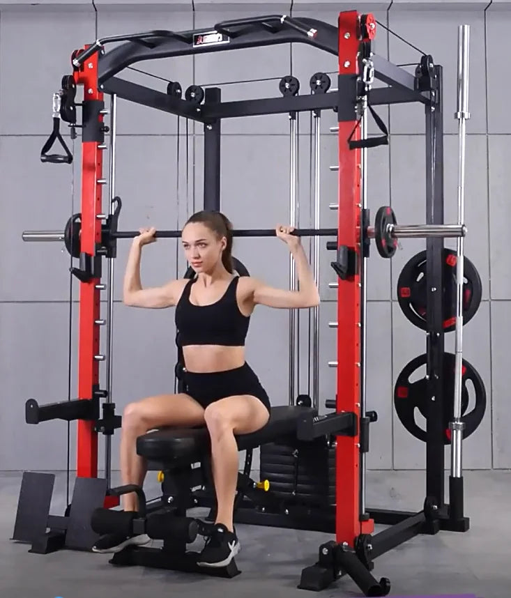 All-in-One Unisex Home Gym Equipment Multi-Function Smith Machine For Squat Rack And Weight Lifting